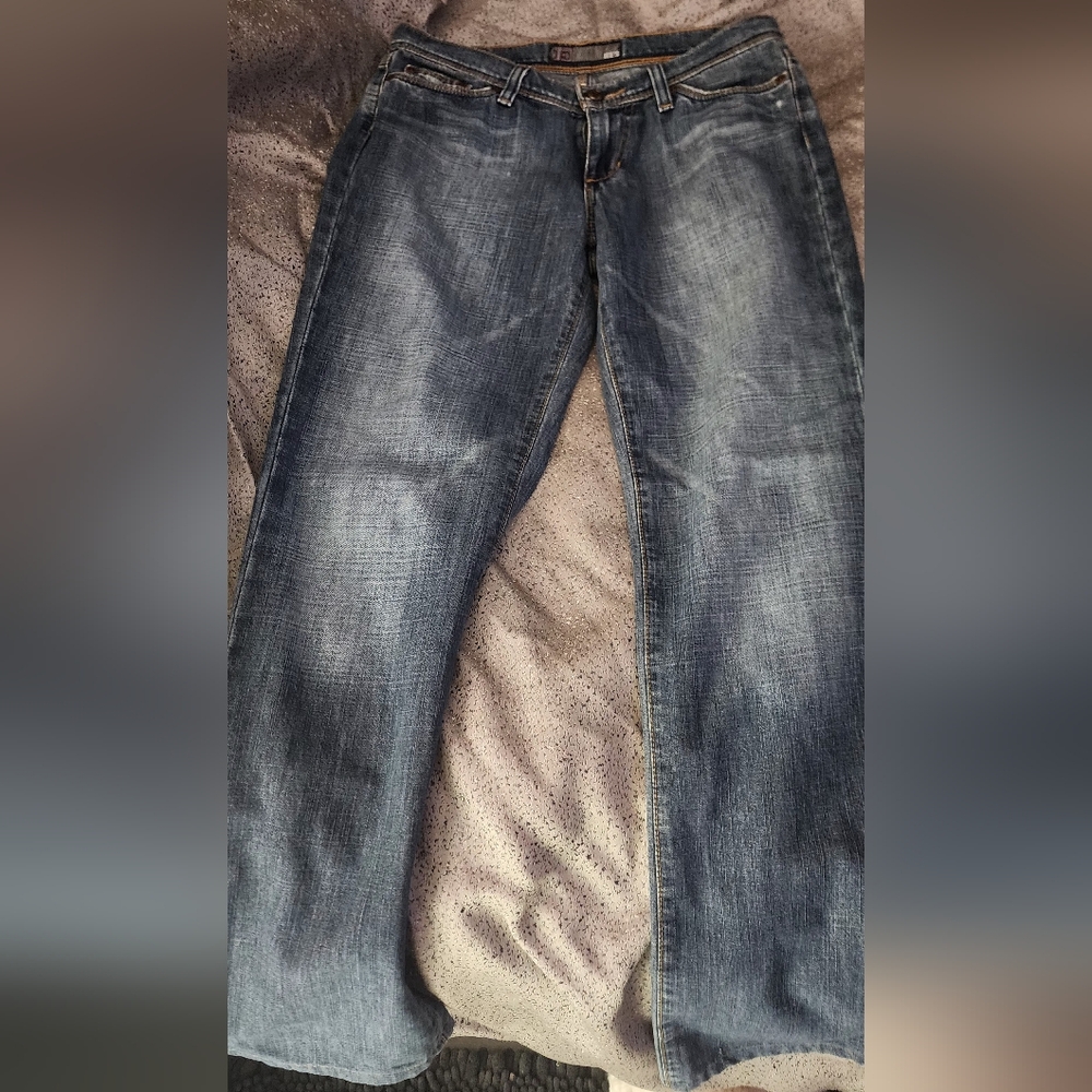 Joe's D Womens Blue Dark Wash 5-Pockets Design Denim Bootcut Jeans Size 29